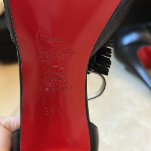 Black Fringe CL Stiletos - Picture 9 of 10